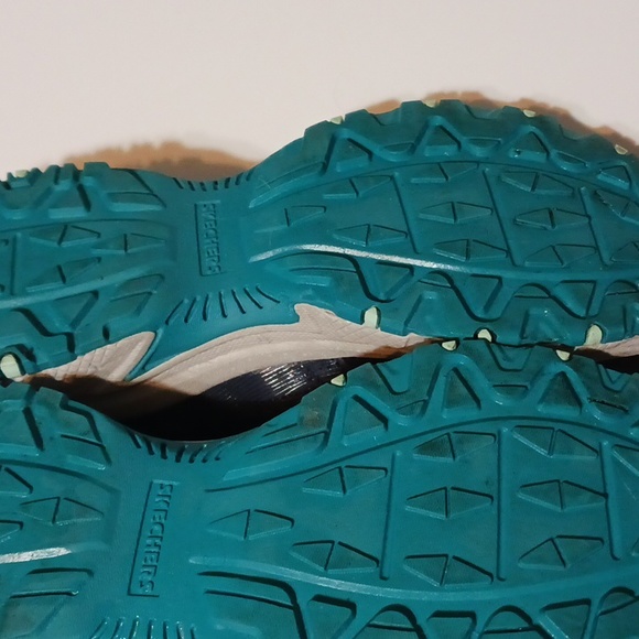 Sketchers Hillcrest Pure Escapade Navy/Turquoise Size 7.5 Medium Width 💙EUC💙 - Picture 2 of 9